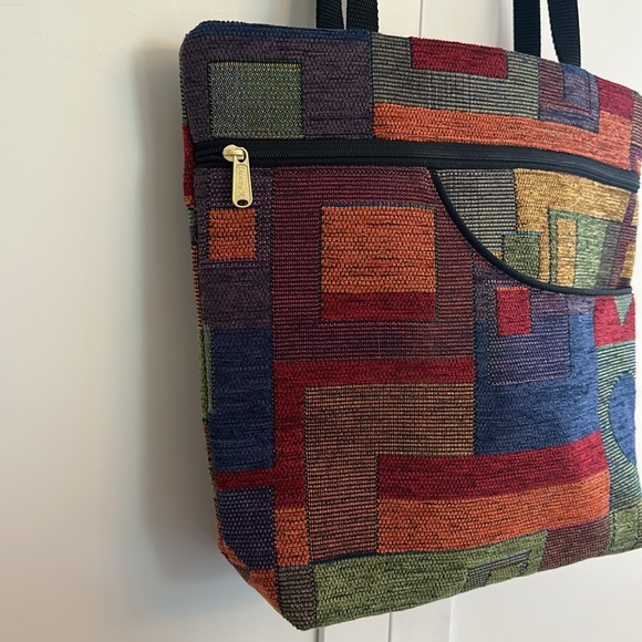 DANNY K -Isabella tote FESTIVAL PATTERN Tapestry Tote and ACCESSORIES ! NWOT - Picture 5 of 8